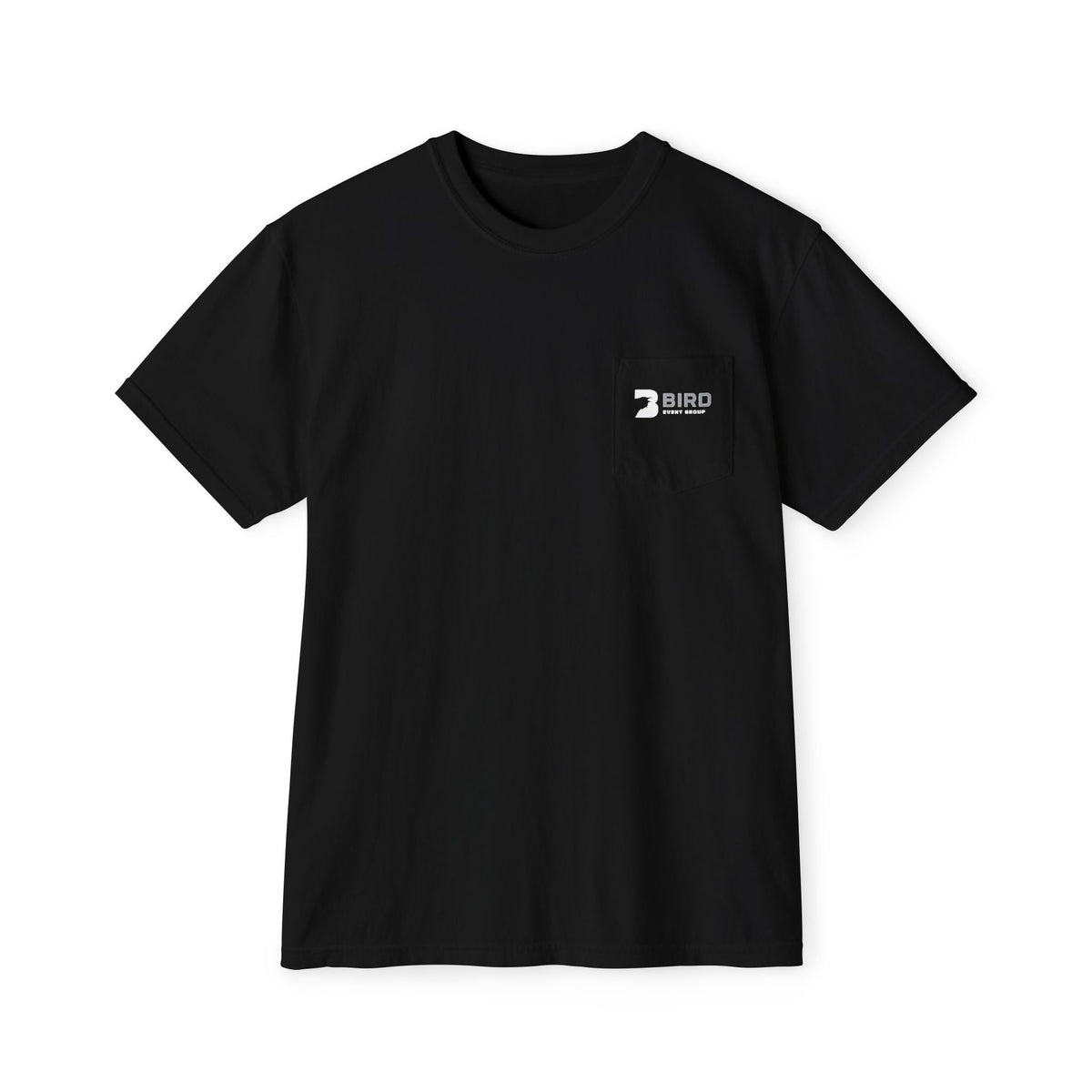 Pocket T‑Shirt — Minimal Bird Logo Chest Tee