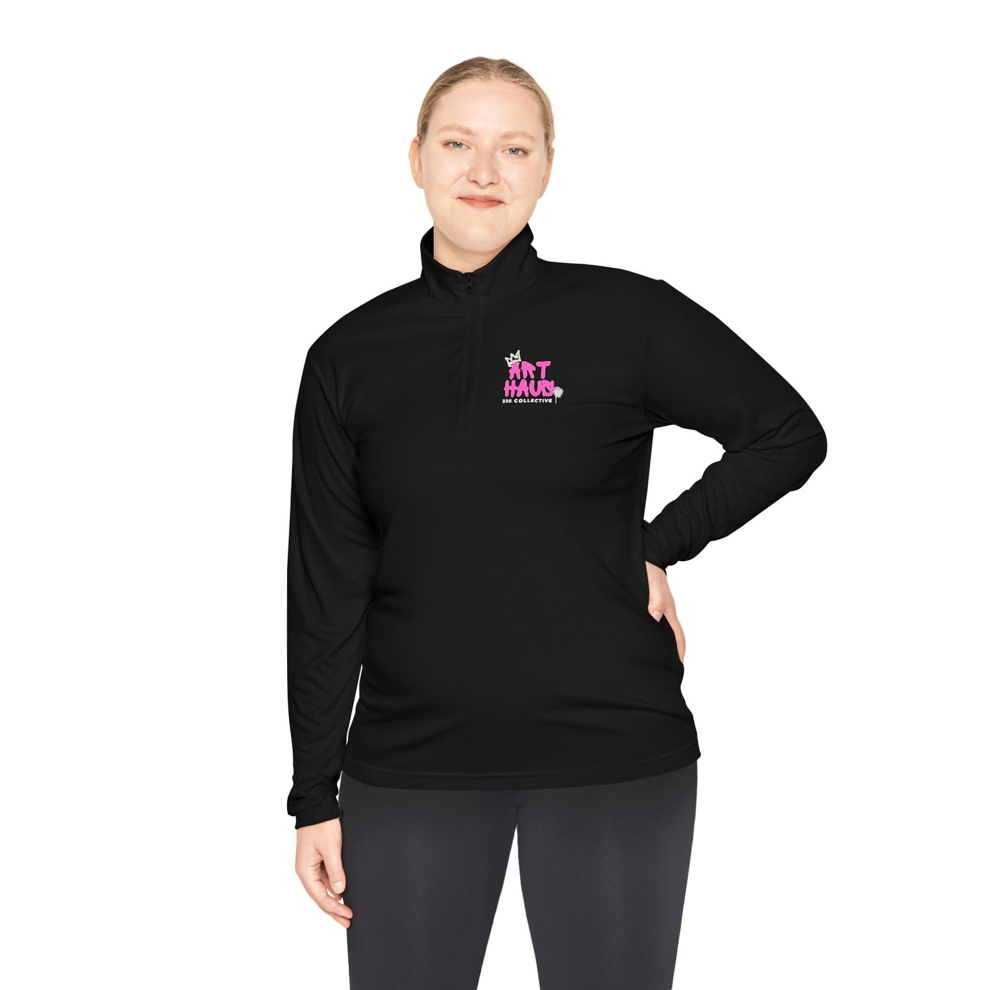 Quarter-Zip Pullover — Art Haus Collective 225 Chest Logo