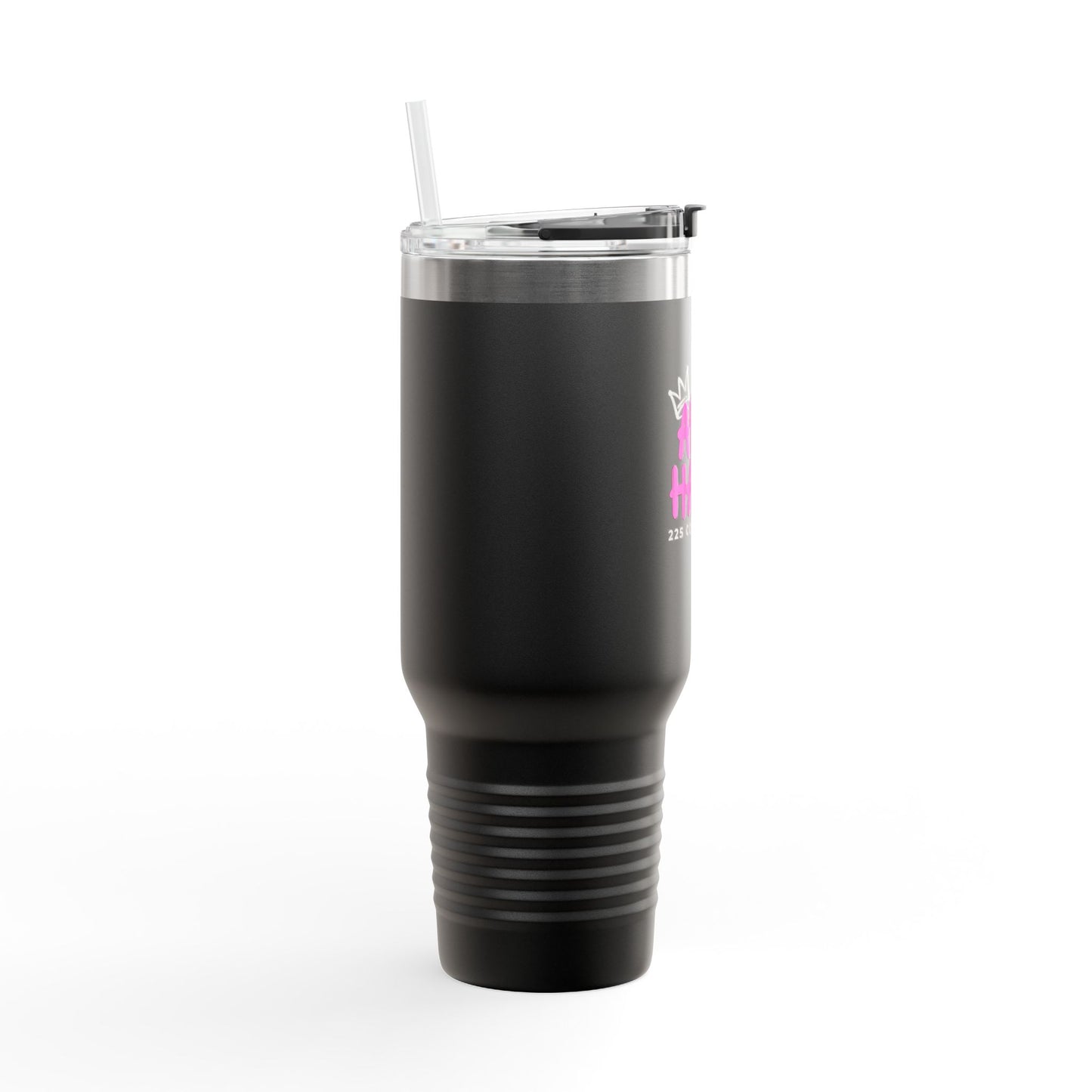 40oz Insulated Travel Mug — Art Haus Logo Tumbler (Travel Straw & Handle)