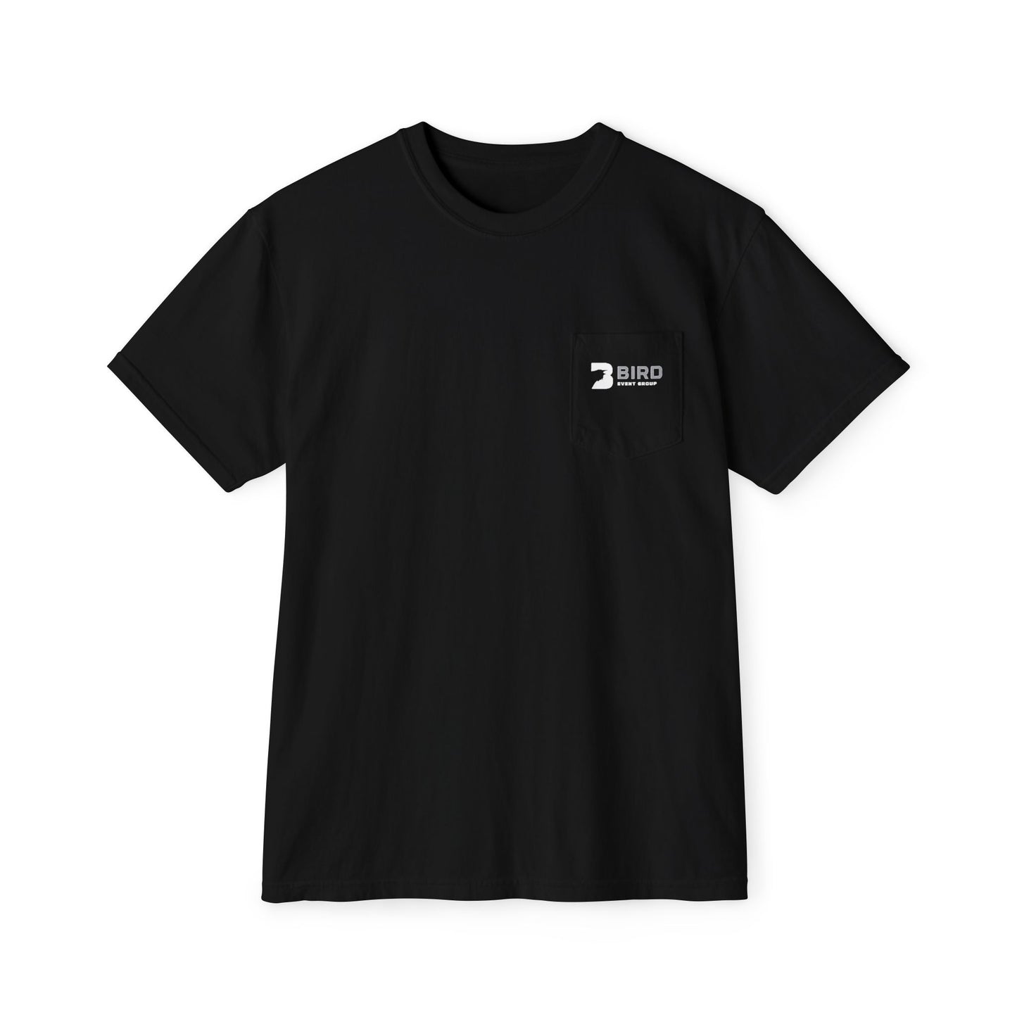 Pocket T‑Shirt — Minimal Bird Logo Chest Tee