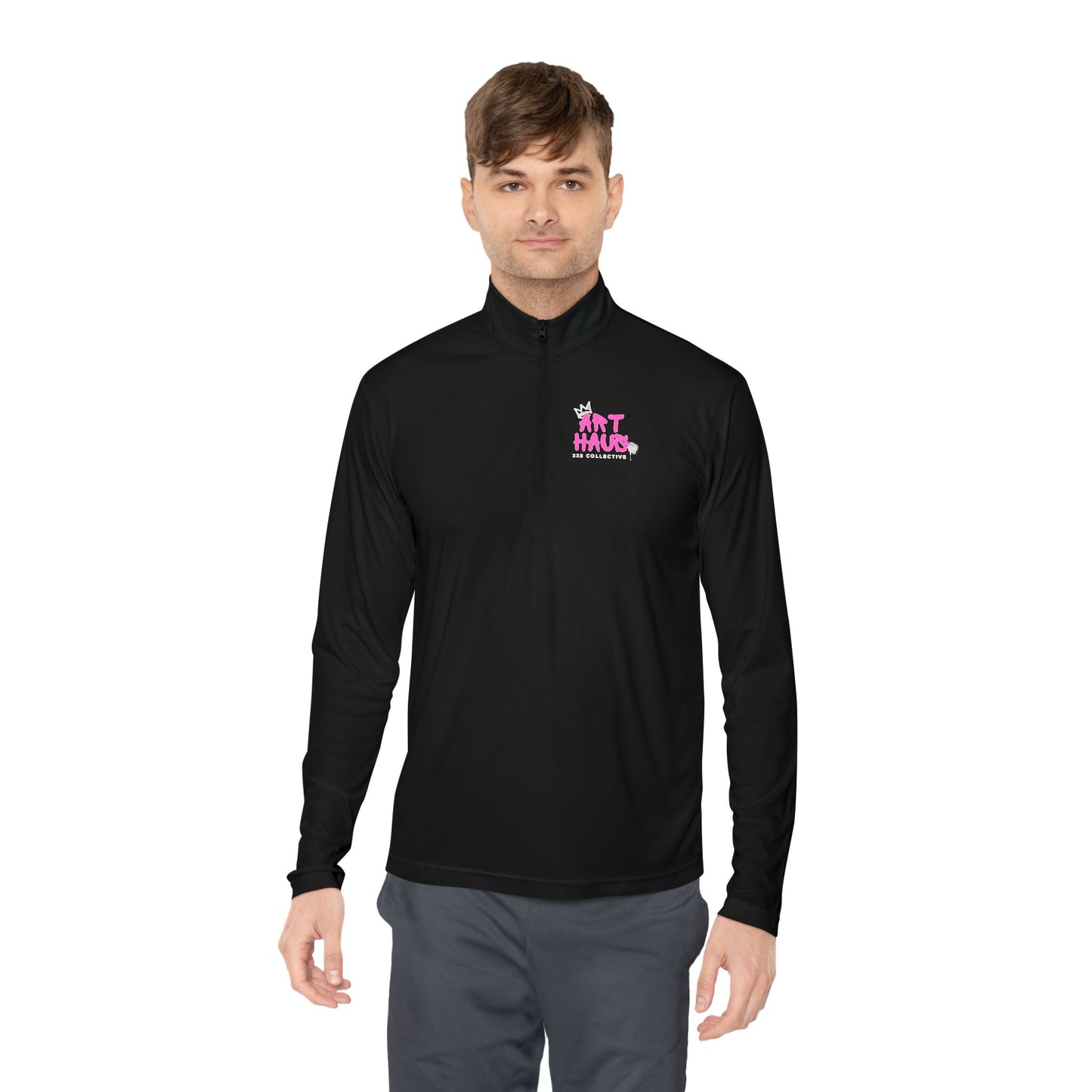 Quarter-Zip Pullover — Art Haus Collective 225 Chest Logo